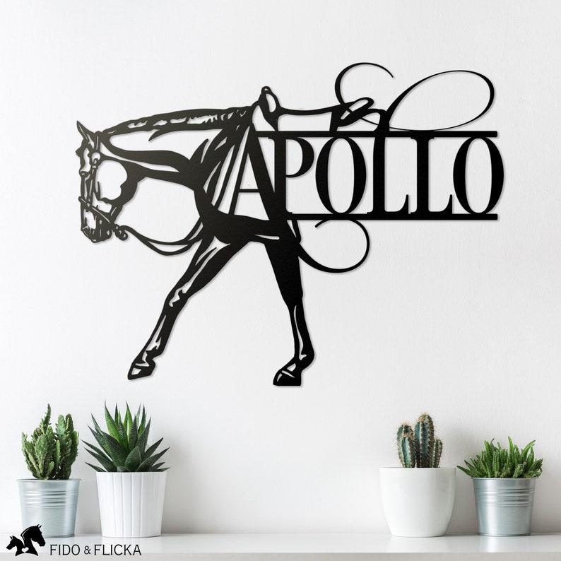personalized western pleasure horse wall art over shelf with horse's name