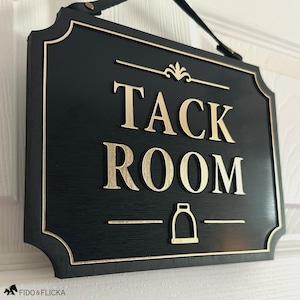 Personalisierte Stallschilder | Tack Raum, Futterraum & andere Scheune Schild Decor