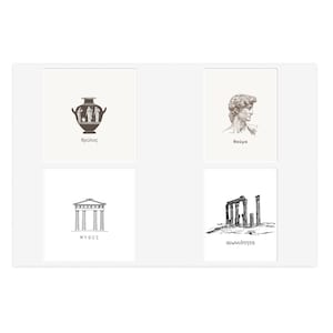 Greek Myth + Legend + Wonder + Eternity sticker set - Limited Edition