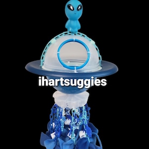 Glowing Blue Space Station Sugar Glider Toy or Nesting Sleeper | Hideaway with Foraging Cubes