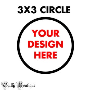 Custom 3x3 circle digital embroidery patch file