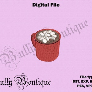 Hot Chocolate Embroidery File