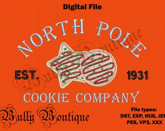 North Pole Cookie Company Embroidery File