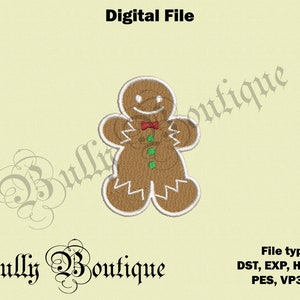 Gingerbread Man Embroidery File