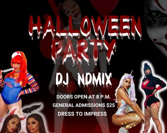 DIY Flyer, Boutique DIY, Halloween Sale Flyer, Halloween Flyer, Spooky Sale, Hair Flyer, Canva Flyer DIY, Halloween Boutique Flyer