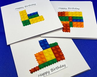 Lego Fabric Greeting Card