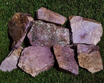 Premium Wholesale Raw Purple and Dendritic Jade Stone, Turkish Jadeite Rough, Lavender Lilac Jade Rough Stone, Wholesale Natural Stone.