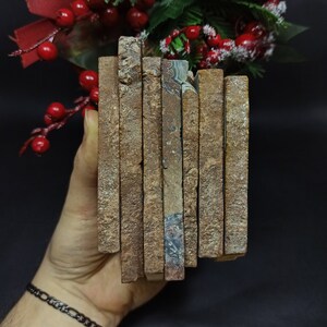 Orange Moss and White Crystal Banded Agate Slice, Turkish Agate Slice, Mineral Slice Gemstone, Home Decor Stone Slab.