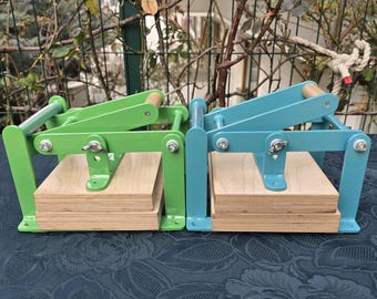 Linoldruckmaschine , Linoldruckpresse , Druckherstellungspresse, Hand-Linolpresse, Prägerelief-Linolpresse.