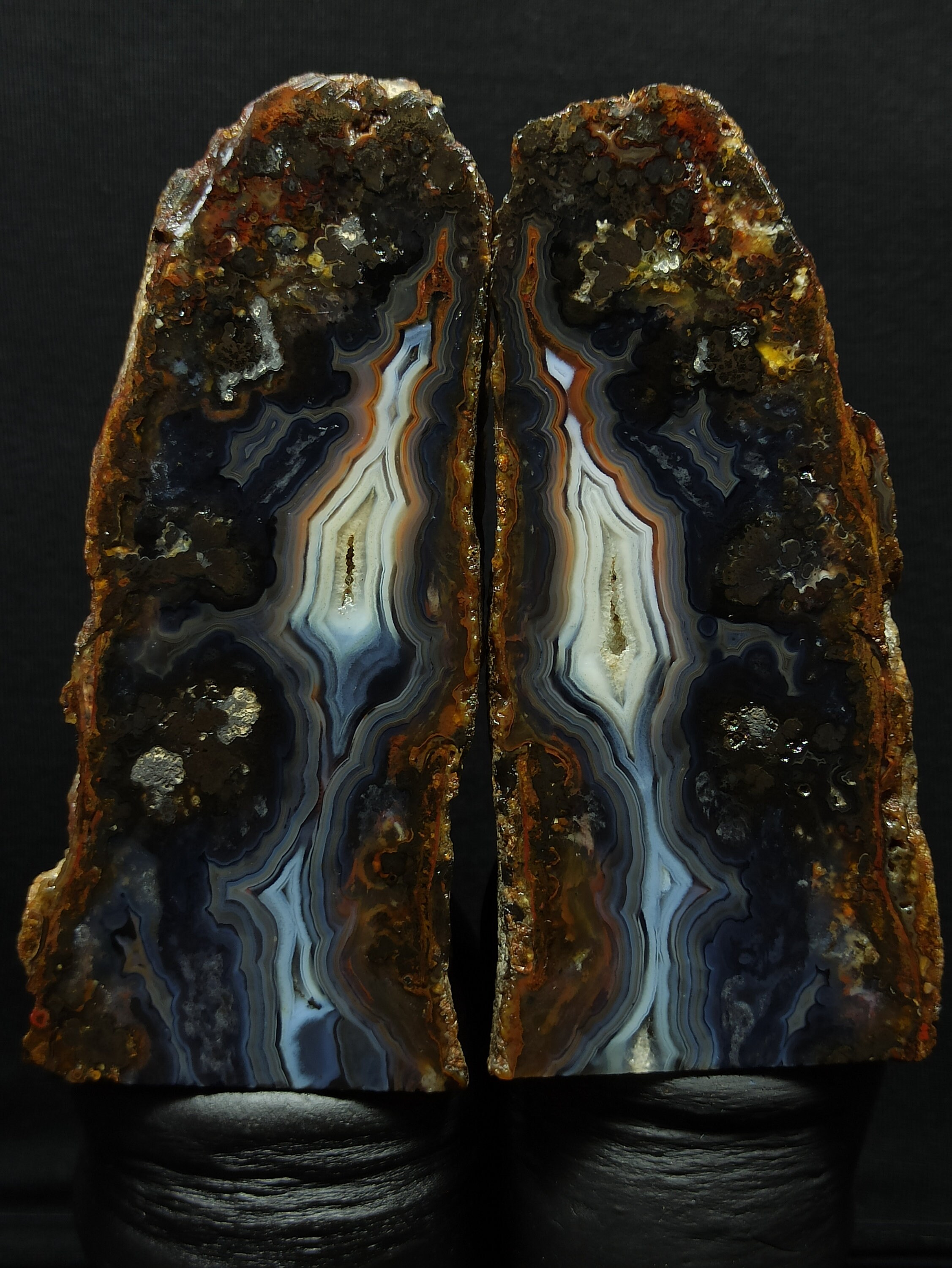 Blue Crystal Banded and White Geode Agate, Red Banded Agate, Turkish ...