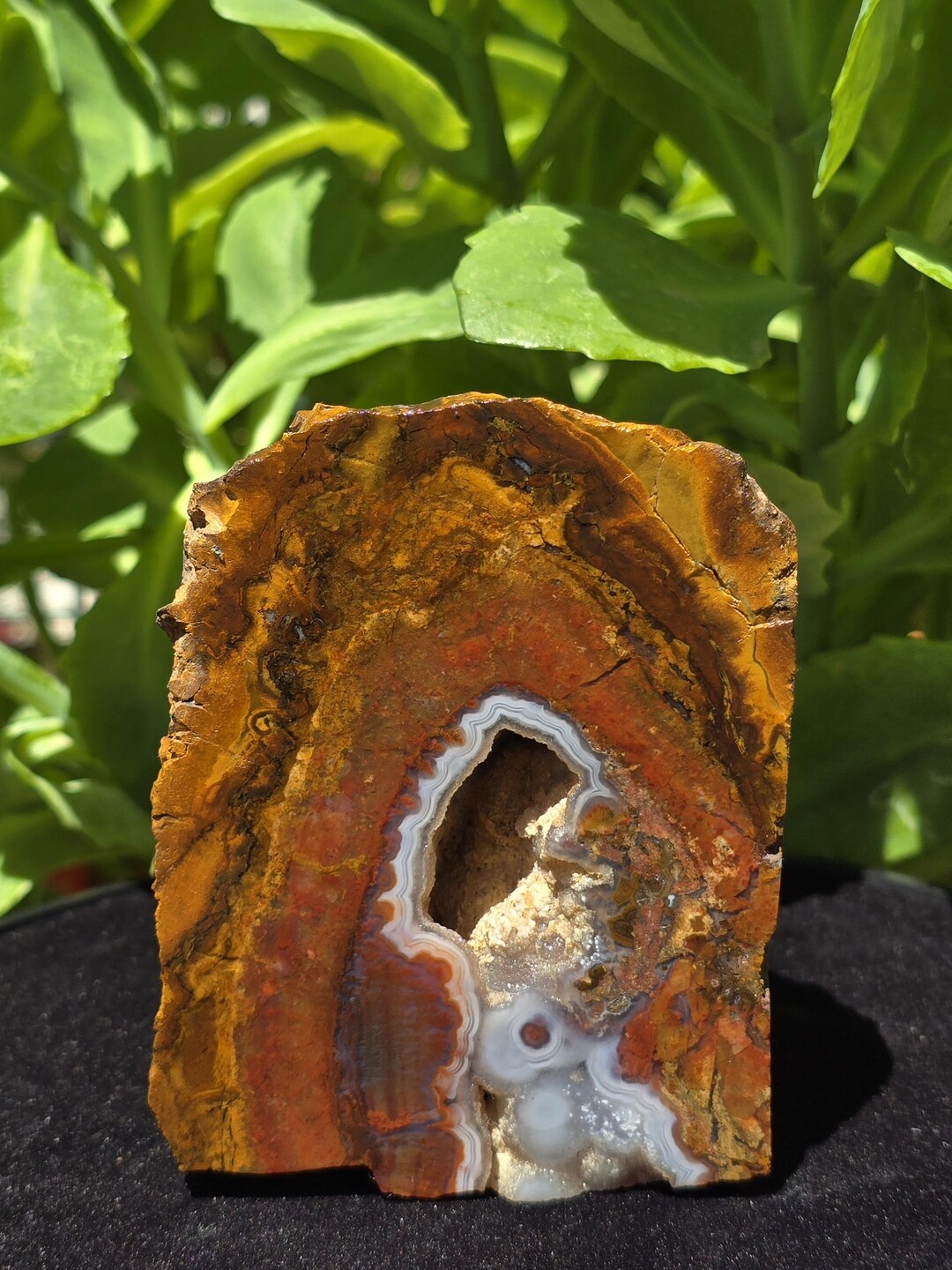 Moss and Banded and Mini Geode Cut Base Agate, Botryoidal Turkish Agate ...