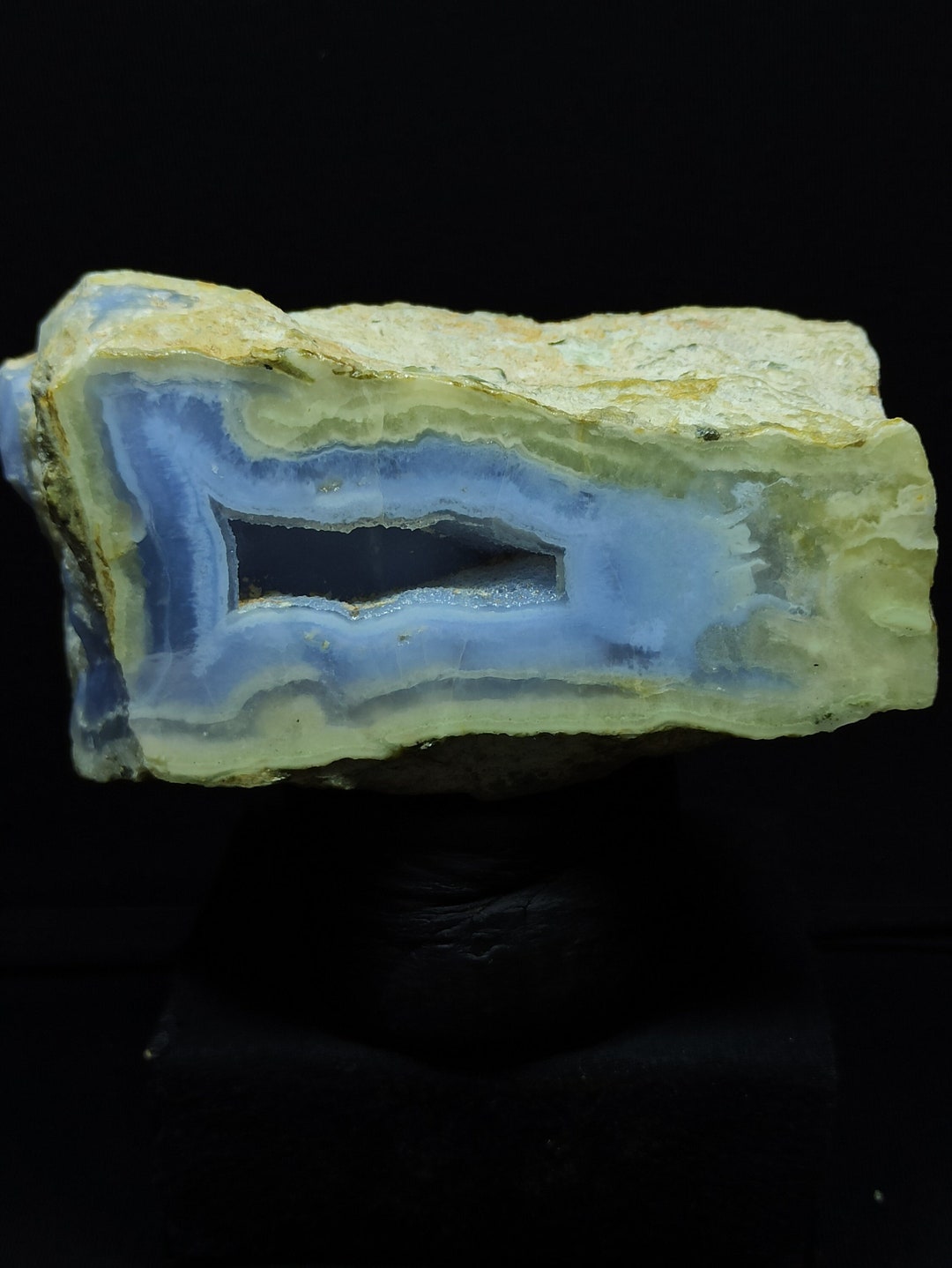 Blue Banded and Geode Turkish Chalcedony, Metaphysical Crystals ...
