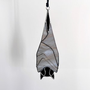 Halloween Bat Stained Glass Suncatcher Stained Glass Halloween Bat Decor