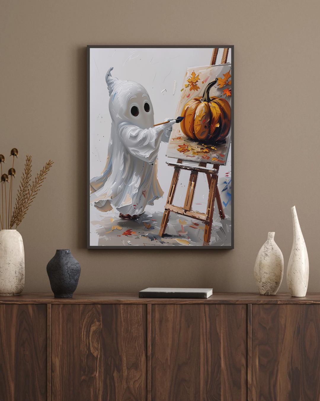 5 Prints Bundle | Spooky Halloween Wall Art Prints | Ghost & Pumpkin ...