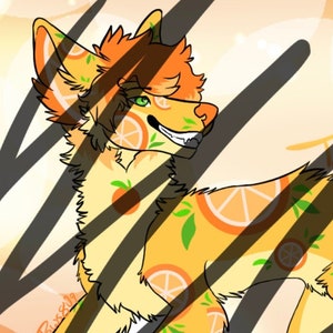 Adoptable fox oc “Tangerine”