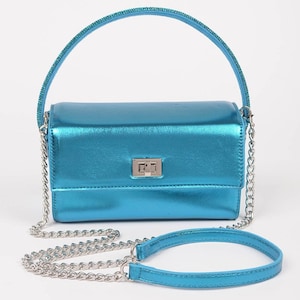 Metallic Top Handle Bag (4 Colors)