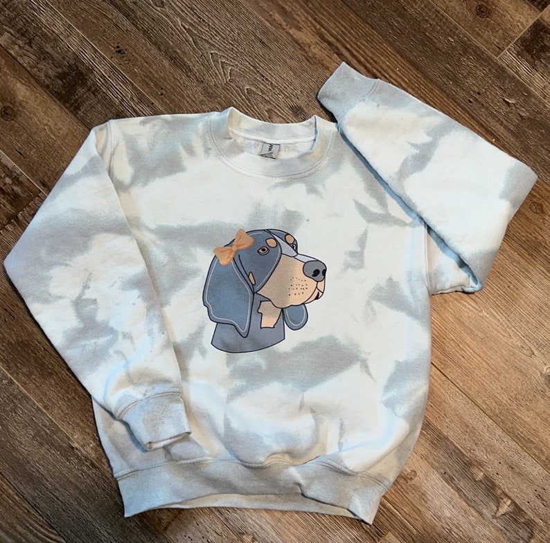TN Vols Hand Dyed Smokey Sweatshirt Girl Smokey