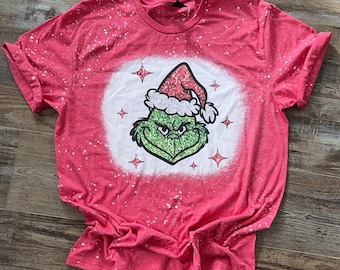 Faux Glitter Grinchy Tee