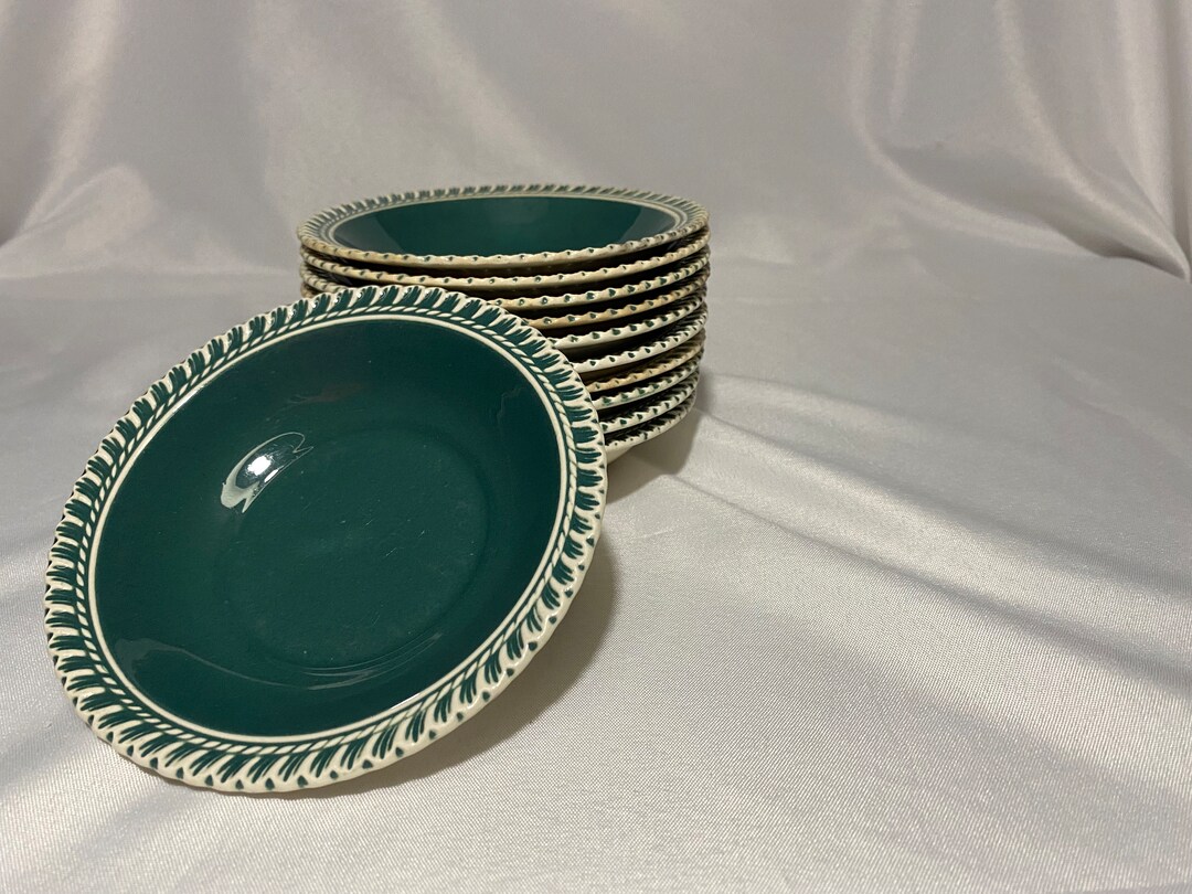 Harker Green Fruit Bowls / Harker Celadon Green Bowls / Etsy