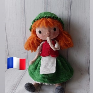 Amigurumi French Doll Crochet Pattern (PDF - French)