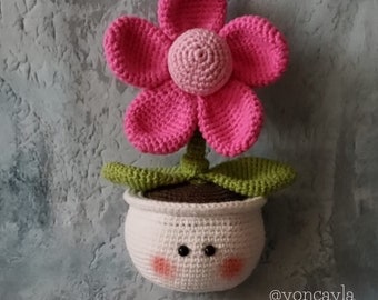 Crochet Flower &  Pot Amigurumi Pattern (PDF)