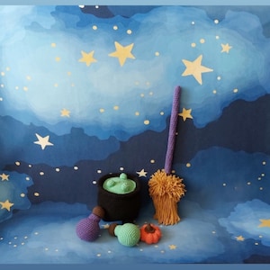 Amigurumi Halloween Cauldron & Potion Crochet Pattern (PDF)