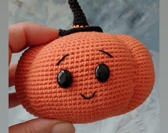 Crochet Pumpkin Pattern: Amigurumi Halloween Decor (English PDF)