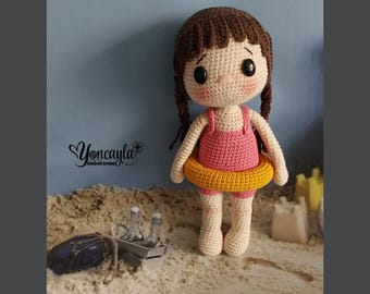 Gehaakt amigurumipatroon zwemmerpop met reddingsvest (pdf)