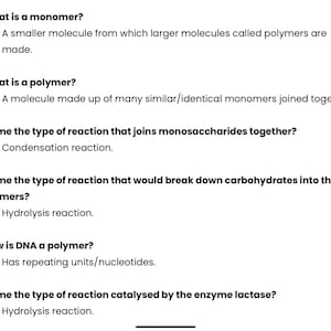A* AQA A Level Biology Mark Scheme Notes Topics 1-8