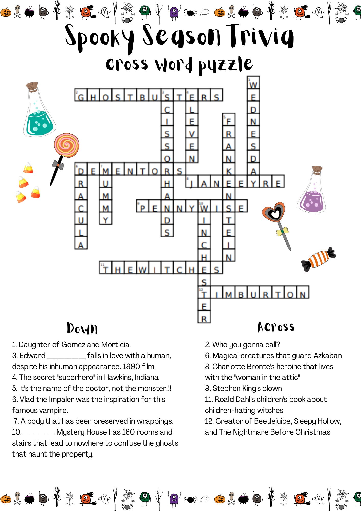 Halloween Activities And Worksheets For High School Students Etsy 8-american-history-printables-worksheets-worksheeto