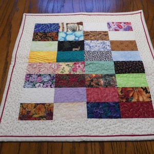 Doll Quilt or table topper multi-print
