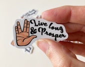 Live long and prosper vulcan die cut sticker decal vinyl