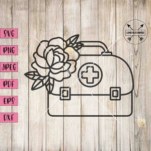 First aid kit svg, red cross, medical svg, medical clipart, medicine png, first aid kit clip art, emergency kit, nurse decal, nurse clipart
