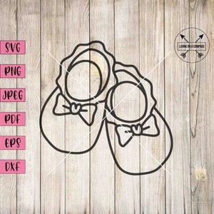 Babyslofjes svg, schoenen clipart, babyslofjes gesneden bestand, babyslofjes vector, babykleding, kinderkamer svg, babydouche svg, babydouche clipart, png