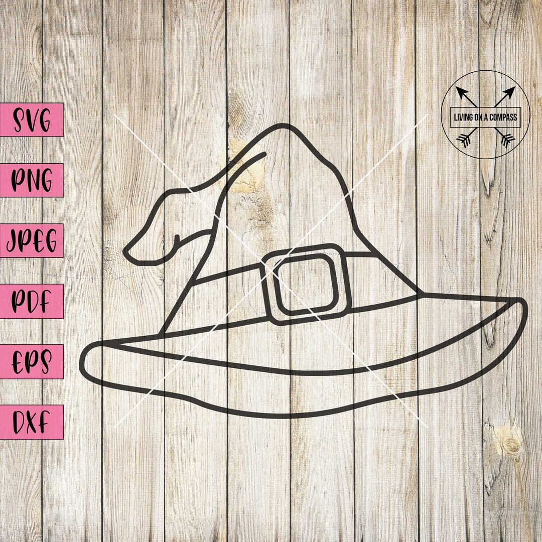 Witches Hat Svg, Witch Clipart, Halloween Svg, Trick or Treat, Witch