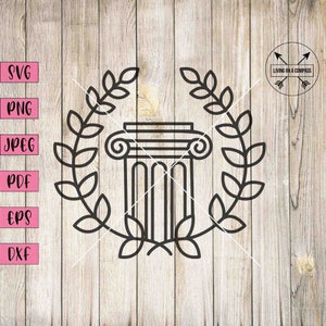 Rome svg, doric column, roman empire, history svg, greek mythology svg, rome print, greek mythology decor, ancient rome art, colosseum, png