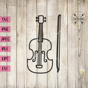 Violin svg, violin musikinstrument, musiklappar, musikrumsskylt, musikinstrument, musikinstrument, instrumentklistermärken, Cricut