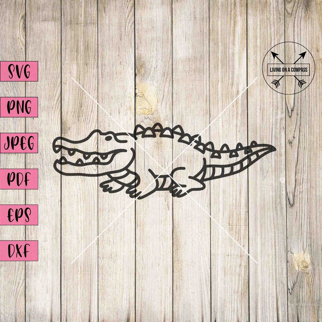 Alligator Svg Alligator Png Alligator Clip Art (Download Now) - Etsy