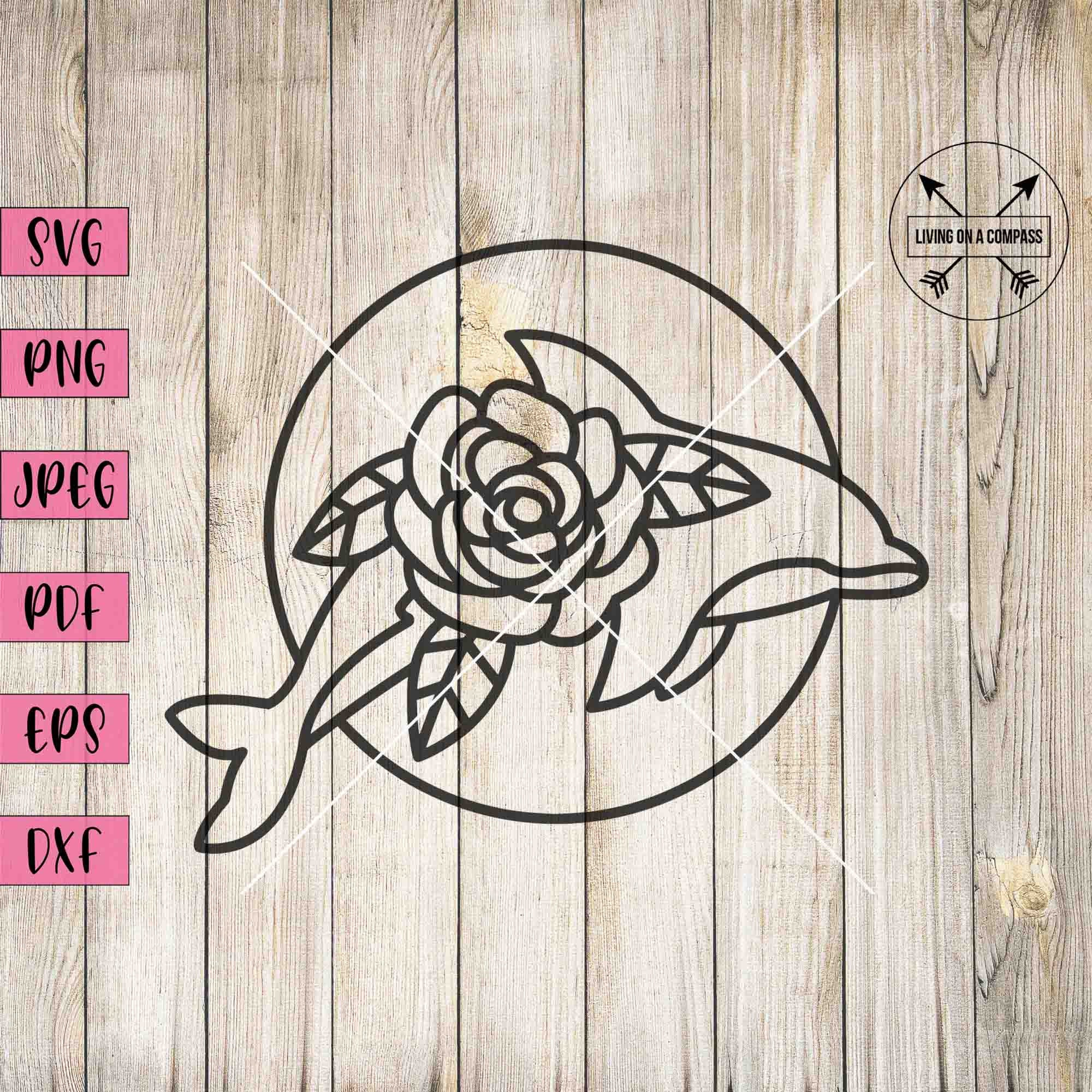 Dolphin svg, dolphin clipart, dolphin decal, dolphin cake topper, sea creature clipart, under the sea party printables, ocean svg, ocean png