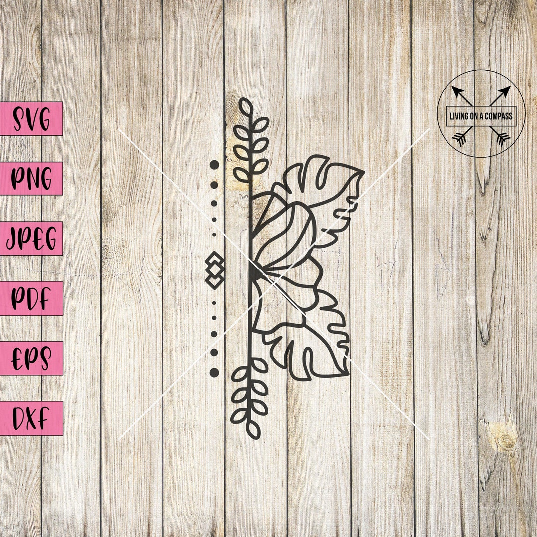 Flower Border Svg Floral Border Svg Floral Border Floral - Etsy