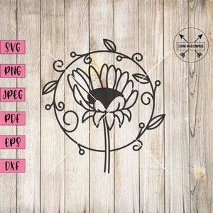 Gänseblümchen svg, Blume Clipart, floral svg, floral Clipart, Blumen svg, Gänseblümchen svg, Wildblumen svg, Wildblumen Druck, Frühling svg, Frühlingsdekor