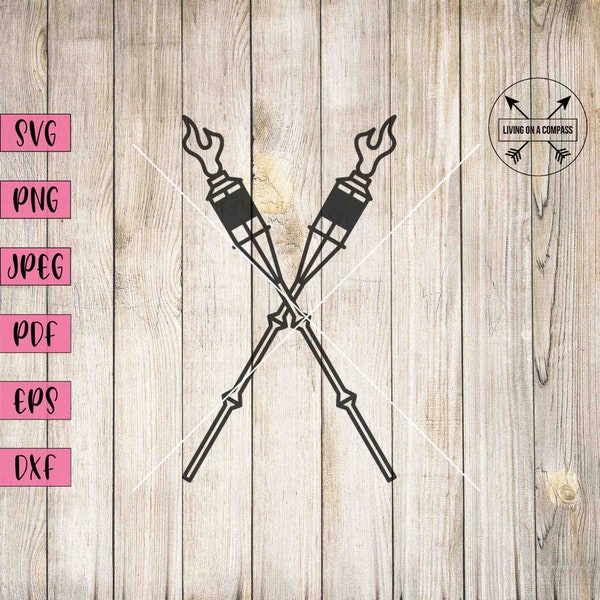 Tiki torch svg, tiki bar sign, luau clipart, luau decorations, tiki svg, summer svg, summer clipart, hawaiian svg, beach svg, beach clipart