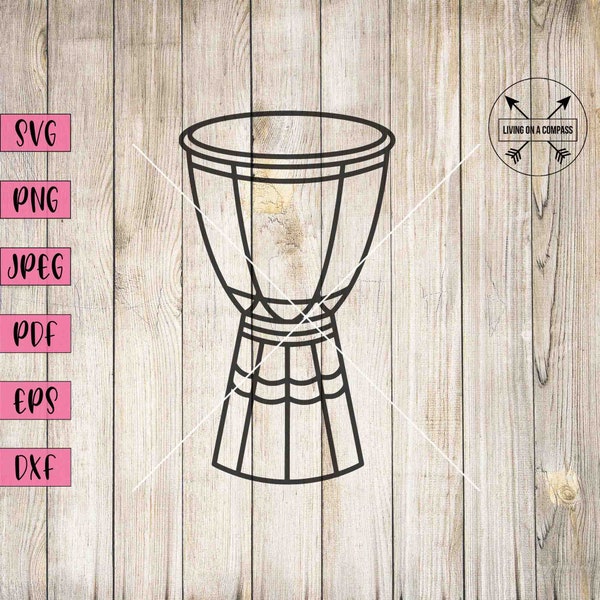 Djembe svg, djembe drum, african djembe, drum svg, drums svg, drums clipart, drum decal, musical instrument, music svg, music clipart, jpeg