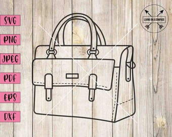 Bag svg, clutch svg, bag clipart, luxury bag, purse svg, purse png, small leather handbag, cross body purse, fashion clip art, fashion decor