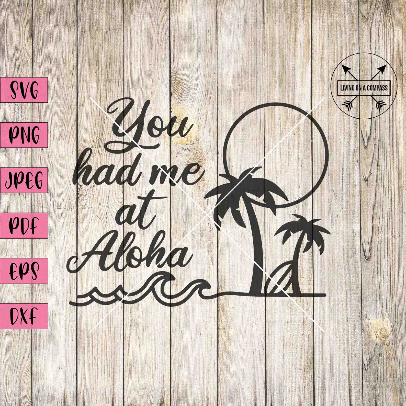 You Had Me at Aloha Svg, Aloha Word Art, Aloha Sticker, Aloha Sign ...