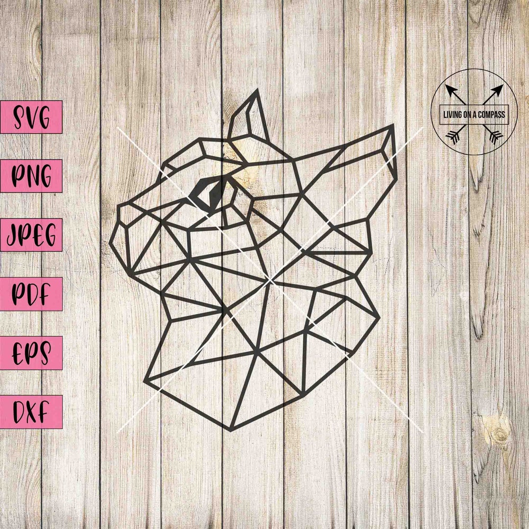 Geometric Cat, Cat Svg, Cat Clipart, Animal Clipart, Animal Decal, Cat