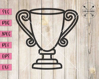 Trofeo svg, imágenes prediseñadas de trofeo, archivo de corte de trofeo, número uno svg, un svg, copa de trofeo, trofeo personalizado, campeón svg, deportes png, premio svg, cricut