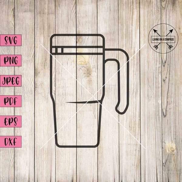 Thermos svg, tumbler svg, coffee svg, coffee clip art, coffee art print, drink svg, drinks clipart, coffee lovers gift, commerical use, png