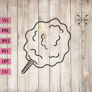 Algodão doce svg, clipart doce, adesivo de algodão doce, carnaval svg, clipart de carnaval, clipart de doces, comida svg, clipart de comida, sobremesa svg