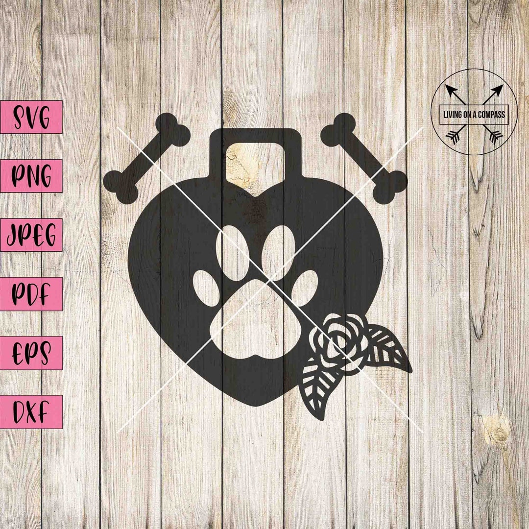 Dog Paw Print Svg Dog Paw Print Decal Dog Paw Print Sticker Etsy